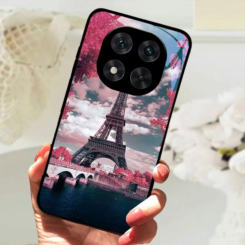 Закаленное Стекло Чехол Для Poco X7 / X7 Pro Милый Животный Жесткий ПК Стекло Чехол Для Телефона Для Xiaomi Poco X5 X6 Pro Ударопрочный Бампер Чехлы