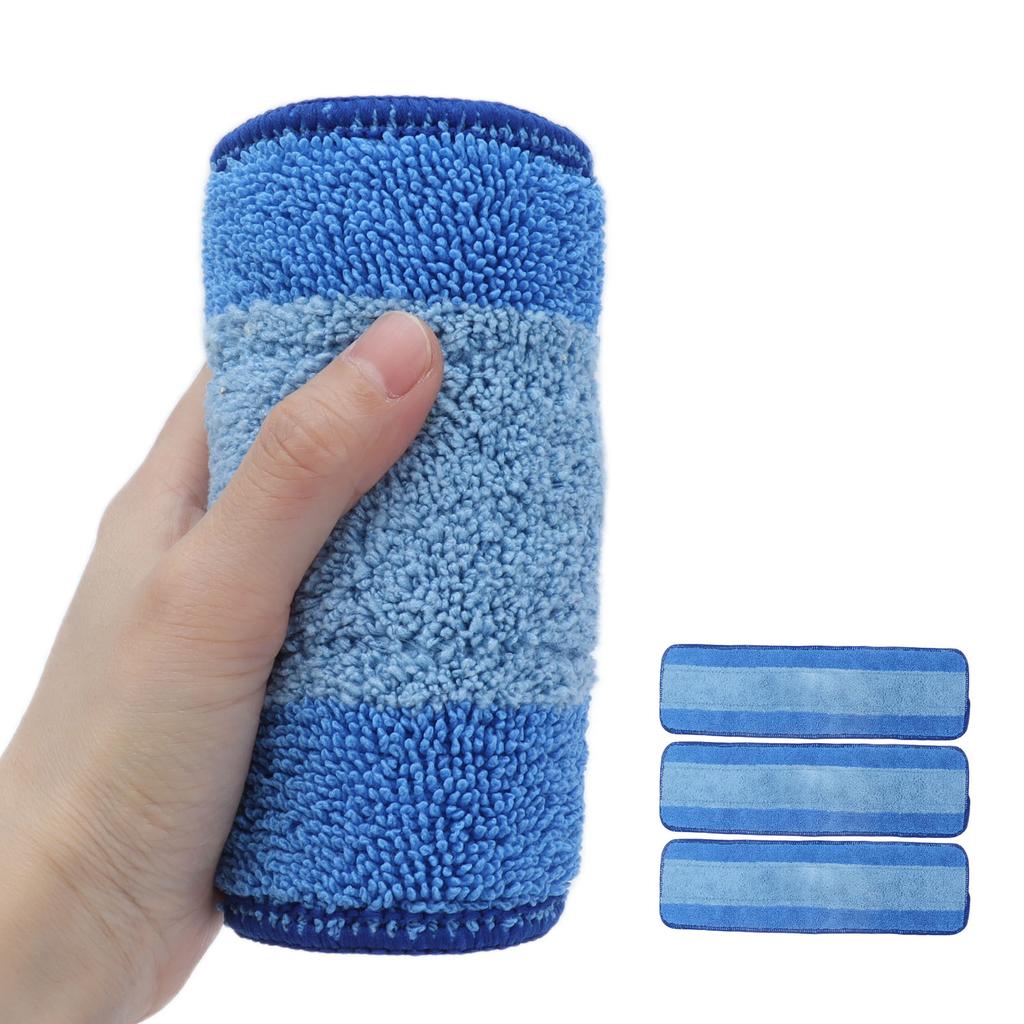 3PCS Wet Dry Dual Use Mop Cloth Refills Reusable Microfiber Mop Pad for Bona Mop Floor Cleaning