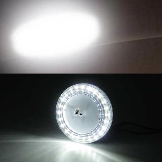 Лампа для чтения, высокая яркость, белый свет, мощный интерьер автомобиля, круглый светодиодный потолочный светильник для автофургона