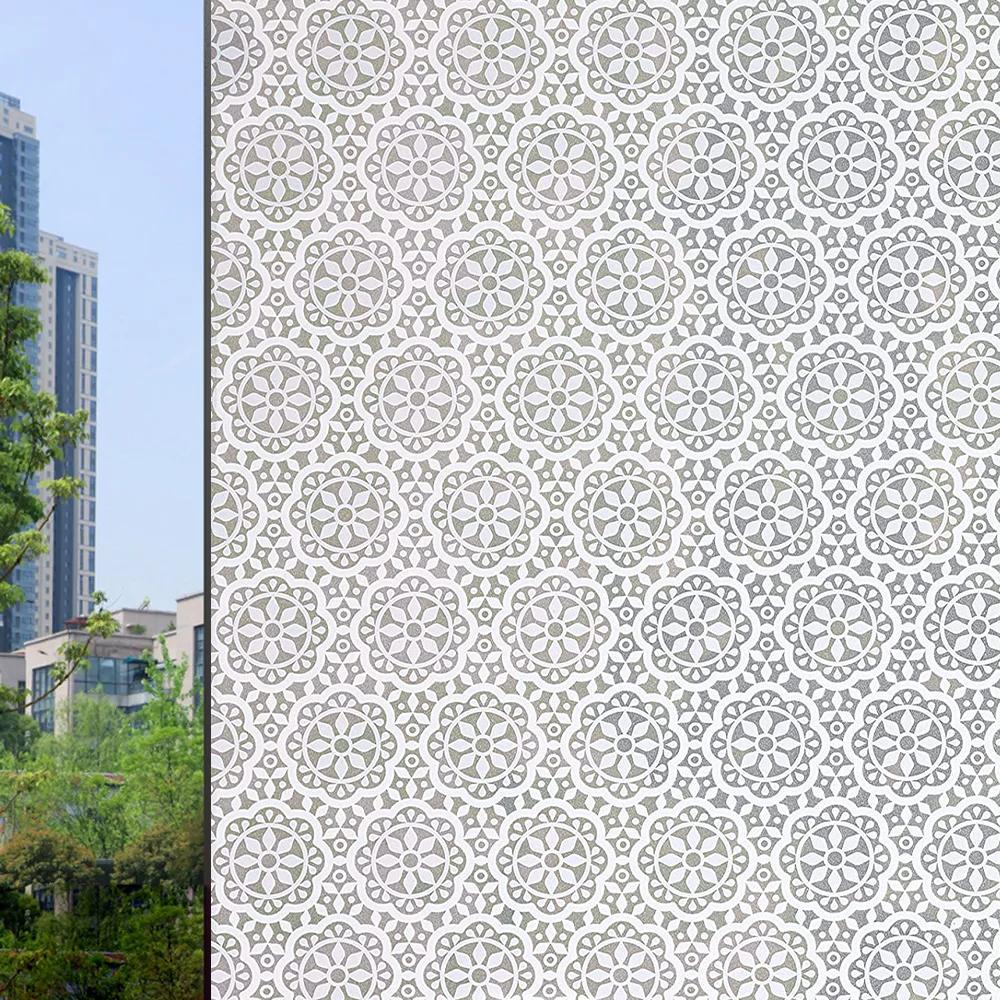 Новый стиль, оконная пленка для конфиденциальности, витражная статическая клейкая стеклянная дверная клейкая пленка, анти-УФ-наклейка на окно с контролем тепла для дома