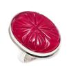 Kashmir Ruby NaturalGemstone 925 Sterling Silver Jewelry Ring Size 10 G7z91