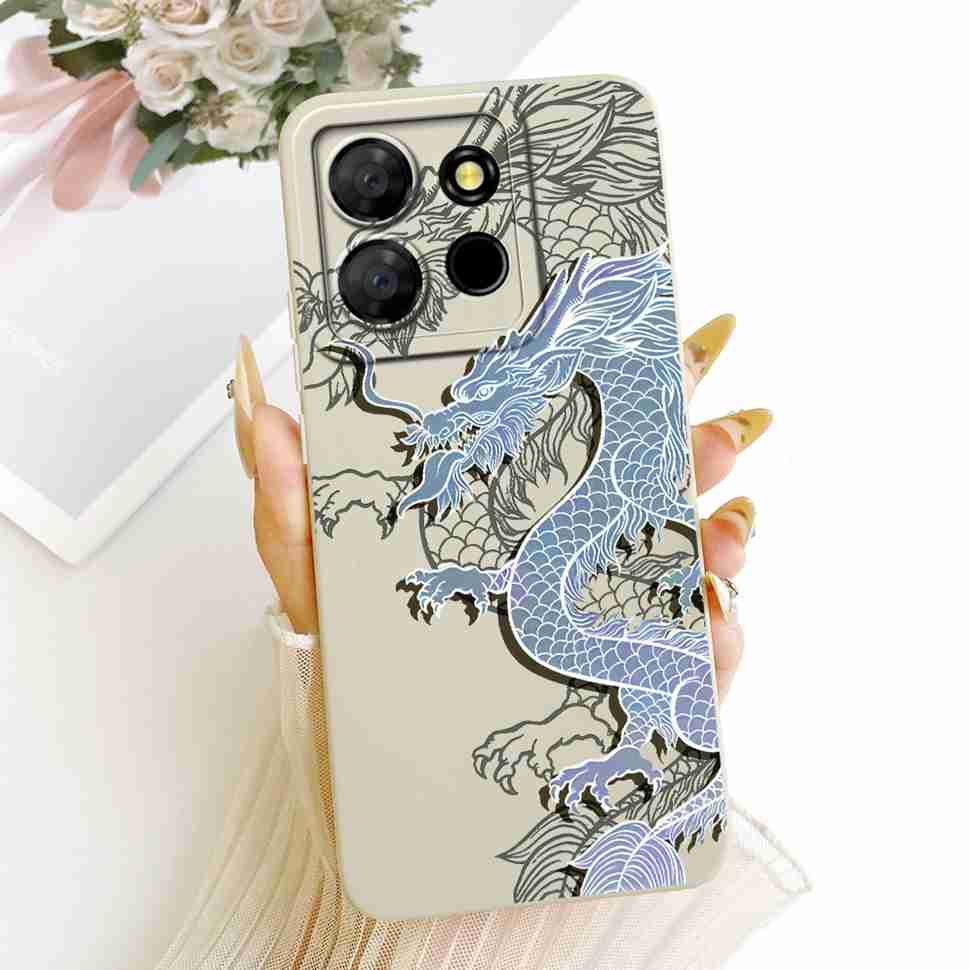 For Infinix Smart 7 Plus Case Beautiful Butterfly Cover For Infinix Smart7 Plus Smart7Plus Silicone Soft Phone Shell Capas 6.6"
