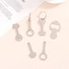 2Pcs Metal Shopping Cart Tokens Trolley Token Key Ring Keychain For Home Outdoor