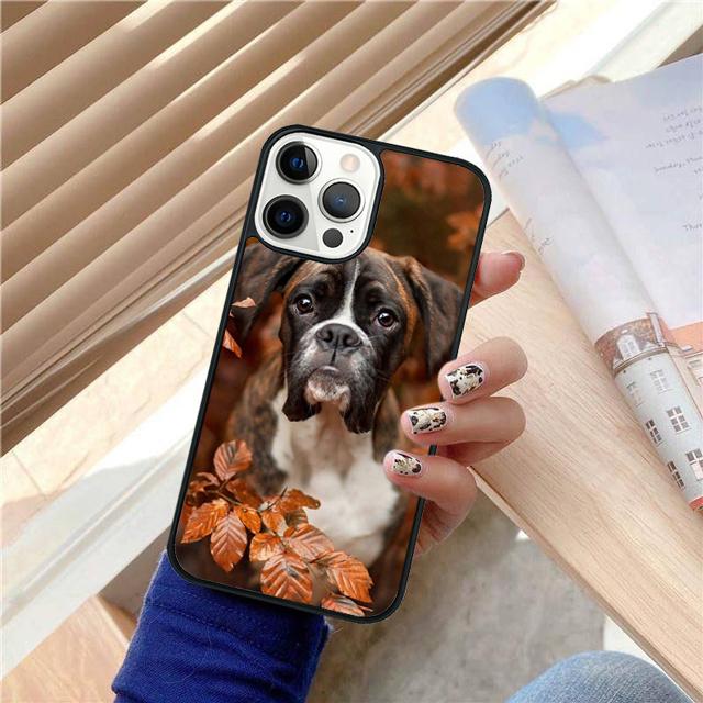 Милый щенок боксера TPU Чехол-оболочка для iPhone 17 Air 15 16 14 13 12 Pro Max 11 Pro Max Plus Чехол для телефона