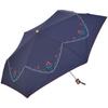 Nifty Colors Folding Umbrella with Handkerchief Navy Embroidery,