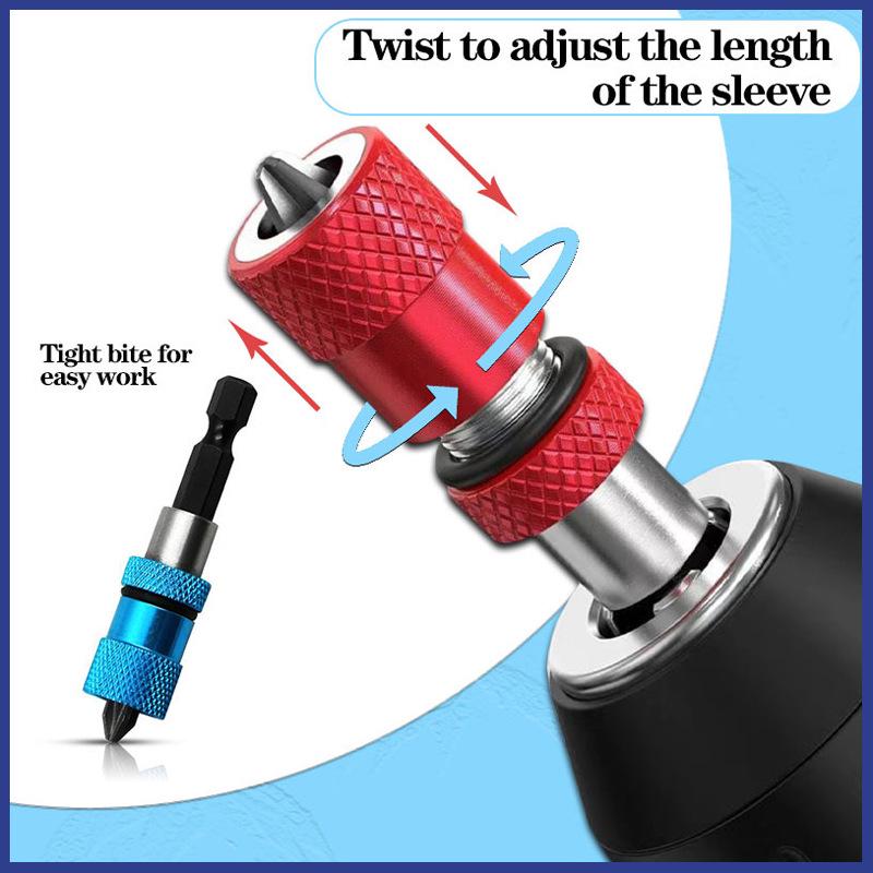 Colored Anti-shedding Magnetic Drill Extension Bar, 6.35 Hex Shank, Industrial Grade Durable.