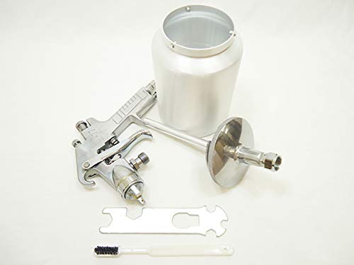 Professional Air Spray Gun, 2.0mm Nozzle Diameter, 1000cc Lower Cup, Suction Type, Adjustable Pattern, Air Volume, and Discharge Rate