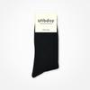 UNBDAY Women's 2-1 Gold Color Socks - Black