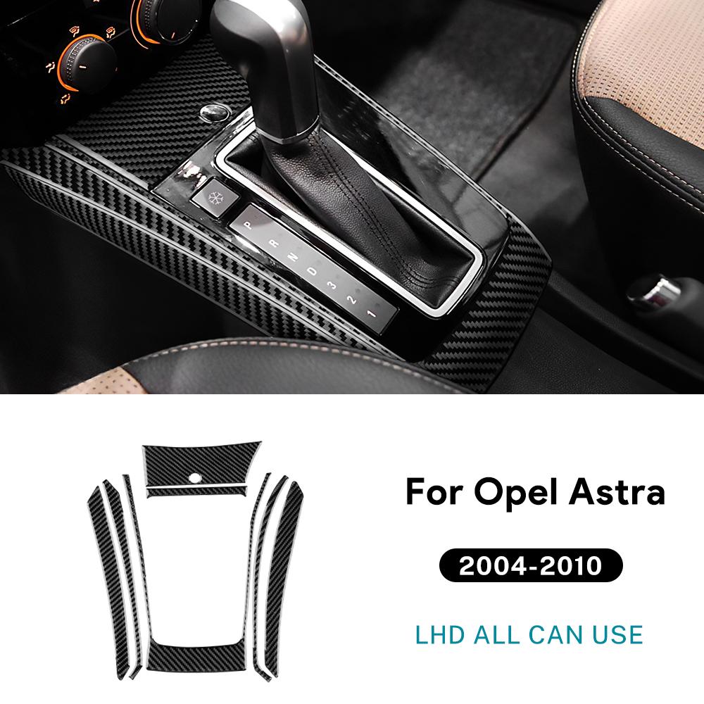 Наклейка из настоящего мягкого углеродного волокна для Vauxhall Opel Astra H MK5 2004 2005 2006 2007 2008 2009 2010 LHD RHD Панель переключения передач автомобиля Tri