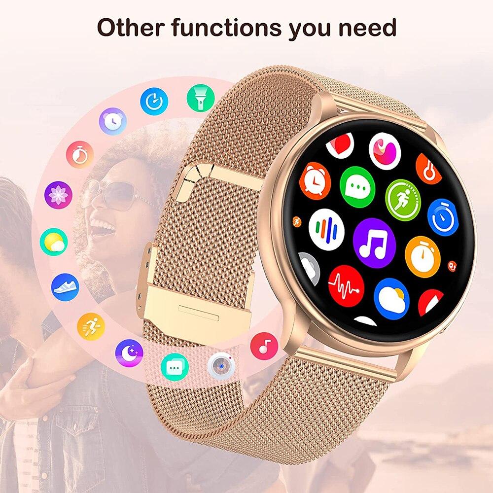 Bluetooth Call Smart Watch Women Custom Dial Steel Watches Men Sports Fitness Tracker Heart Rate Smartwatch