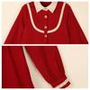 Girl Preppy Style Long Sleeve Dress Blouse Collar