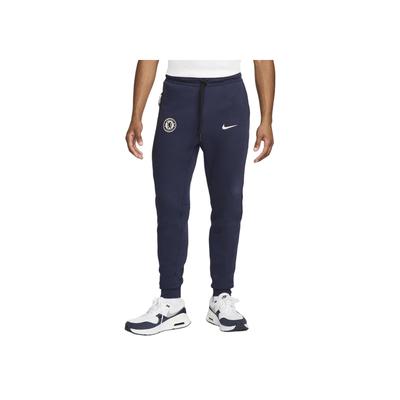 Мужские спортивные брюки Chelsea FC FW24 Tech Fleece на кулиске с манжетами, повседневные, цвет обсидиан, FN8486-451