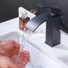 Waterfall style stainless steel faucet suitable for household use, single hole installation for both hot and cold use new style