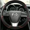 Черная Искусственная Кожа ПУ Ручная Прошивка Чехол на Руль Автомобиля Для Старых Mazda 3 Mazda 5 Mazda 6 2003-2015
