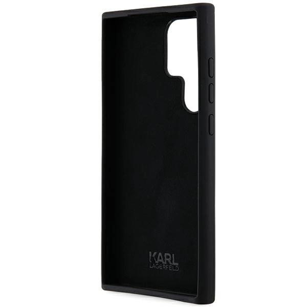 Karl Lagerfeld Силиконовый чехол Ikonik Metal Pin для Samsung Galaxy S24 Ultra - черный