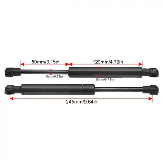 2Pcs For Porsche 911 987 Lift Support Front Trunk Gas Shock Spring Struts