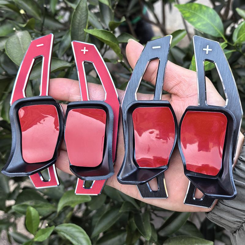 Подходит для Vw Golf 5 6 Mk6 Gti R Jetta Mk5 Passat B6 B7 Cc Polo Sharan Tiguan Seat Leon DSG Накладки на руль для переключения передач Чехол для рычага переключения передач