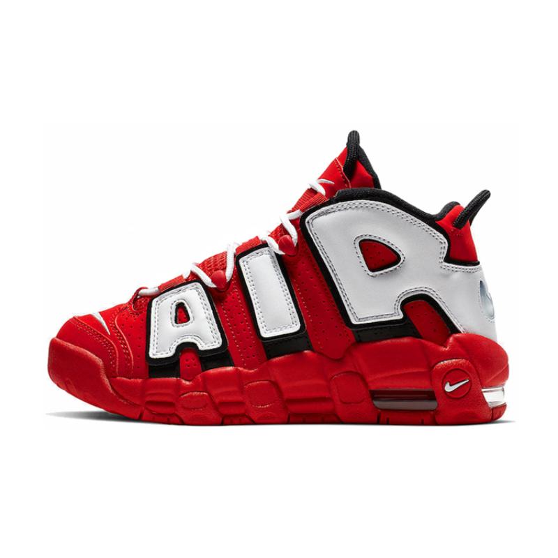 Nike Кроссовки Air More Uptempo University Red Black White GS CD9402-600