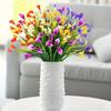 10 Pcs Artificial Calla Lily Bunch Realistic Fake Flowers UV-Resistant Faux Calla Lily Flowers for Indoor Vase Flower Arrangement Outdoor Decor