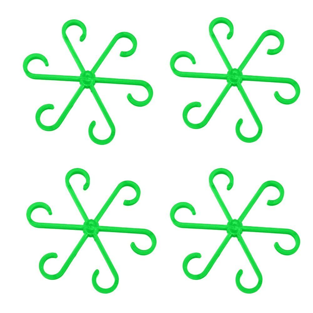 4шт многоразовые опоры для стеблей растений опорные ветки зажимы для поддержки растений складная рамка для стеблей растений