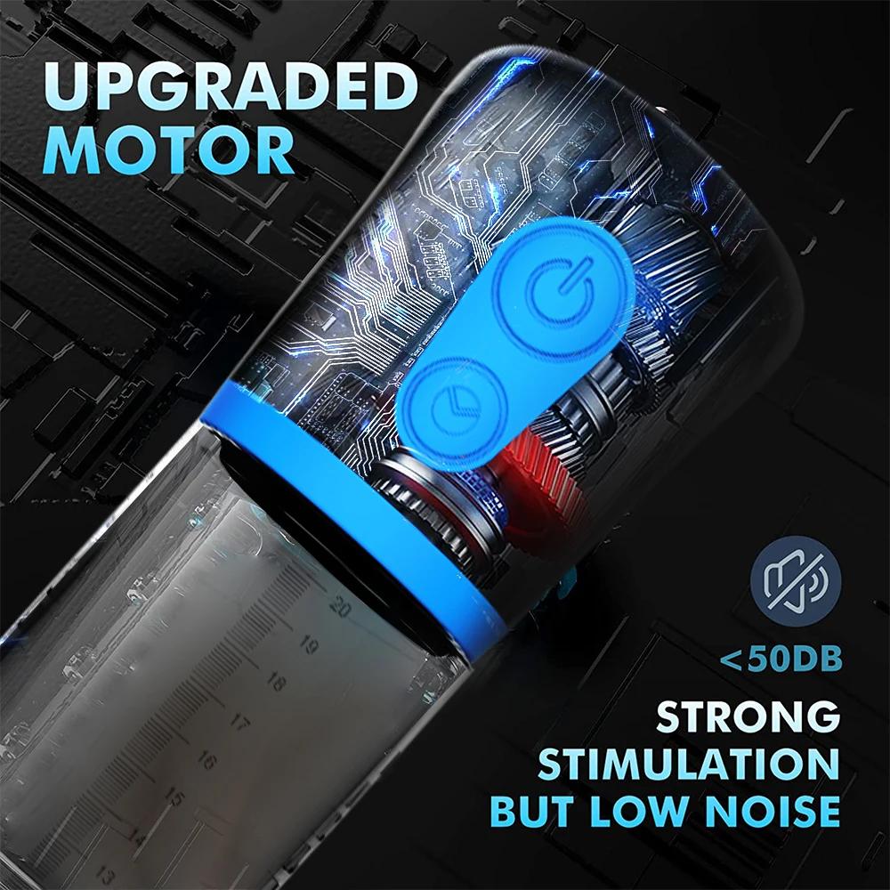 Электрический мужской мастурбатор, автоматический удлинитель пениса, чашка самолета, тренажер для упражнений на пенис, вакуумный насос для растяжки, секс-игрушка для взрослых 18+