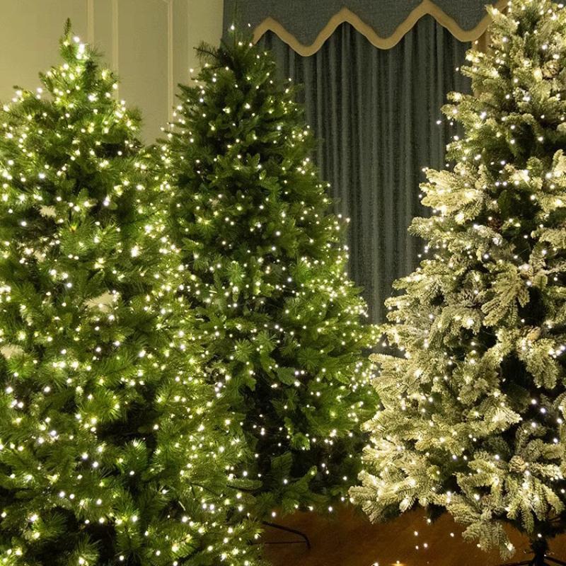 10M100LED Гирлянда Огни Зеленый Провод Сказочные Огни Теплый Белый Гирлянда для Улицы Дома Рождества Свадьбы Вечеринки Сада Украшение