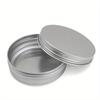 20 X Steel Round Tin Cans 3.5 Oz Screw Top Lid Storage Beard Lip Balm Empty Can
