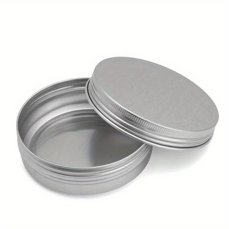 20 X Steel Round Tin Cans 3.5 Oz Screw Top Lid Storage Beard Lip Balm Empty Can