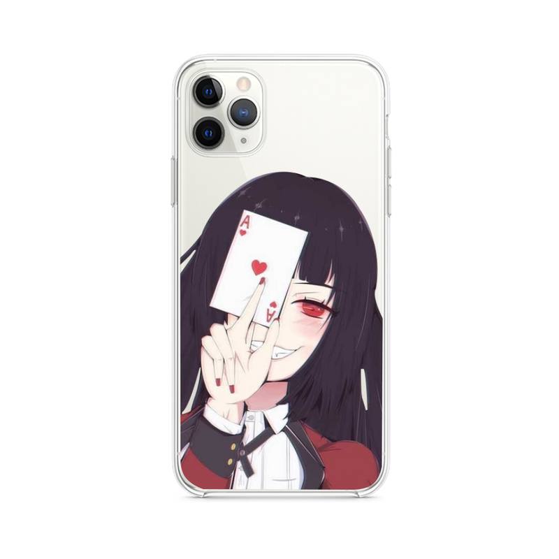 Прозрачный чехол для телефона аниме Kakegurui Jabami Yumeko для iPhone 12 pro max mini 11 pro XS MAX 8 7 6 6S Plus X 5S SE 2020 XR