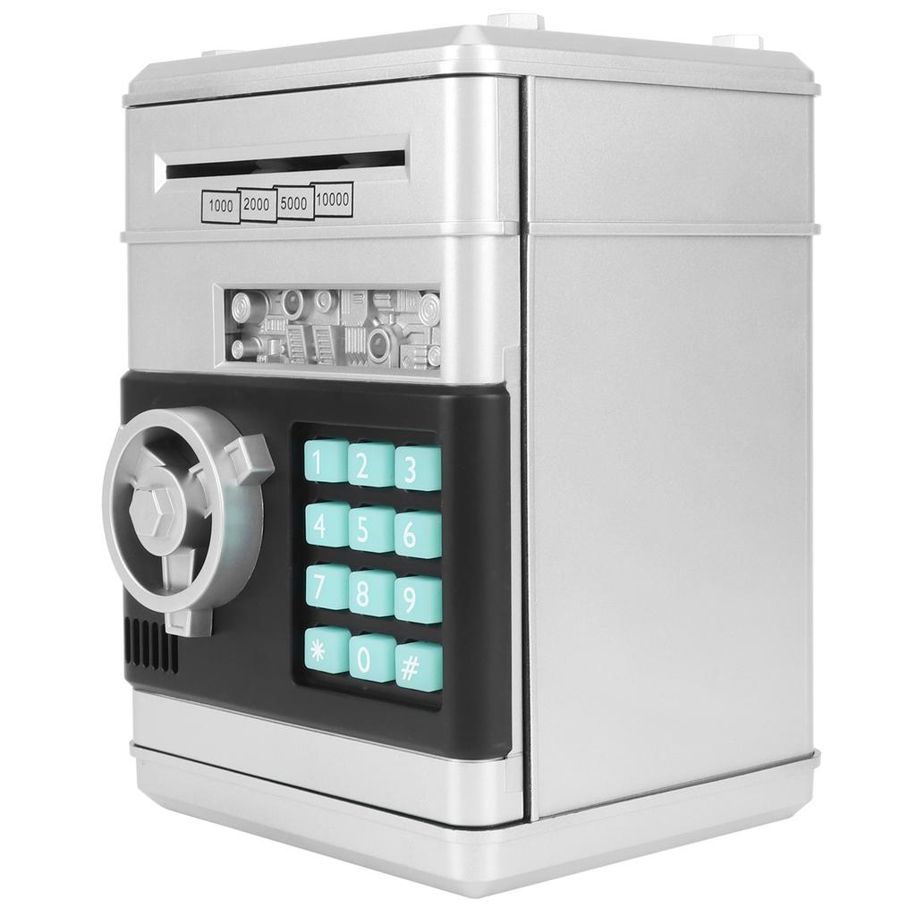 Электронная Копилка Моделирование Банкомат Пароль Копилка Наличные Монеты Сберегательная Коробка Подарок для KidSilver
