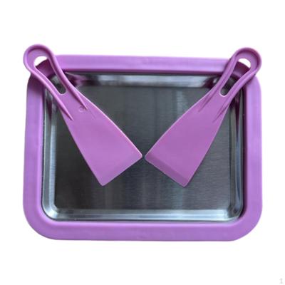 Машина для приготовления мороженого Roll, форма для мороженого с 2 скребками, лоток для замороженного йогурта, холодный