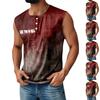 Мужской спортивный жилет без рукавов с принтом на Хэллоуин, на пуговицах, с карманом