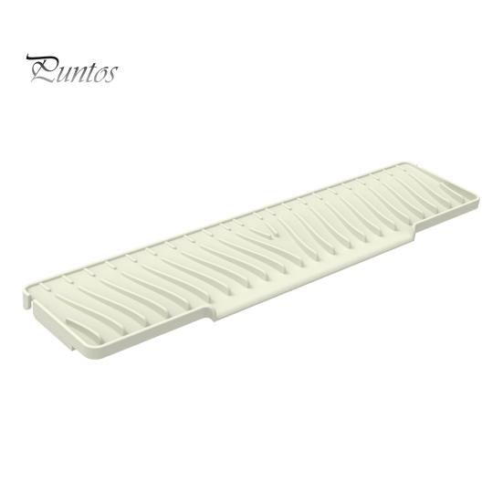 Силиконовый коврик для слива воды для кухонной раковины, противоскользящий коврик для сбора воды с полосатыми канавками