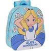 School Backpack - SAFTA - Alice In Wonderland - 3D Design - Adaptable To Trolley - Sky Blue