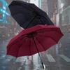 Fully Automatic Umbrellas Men Women Strong Frame 10Ribs Three Folding Windproof Big Parasol Portable Resistant Umbrella for Rain