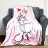 1Pc Daisy Duck Romance Blanket Soft And Comfortable Casual Warm Camping Travel Christmas Halloween Xmas Gift M924325