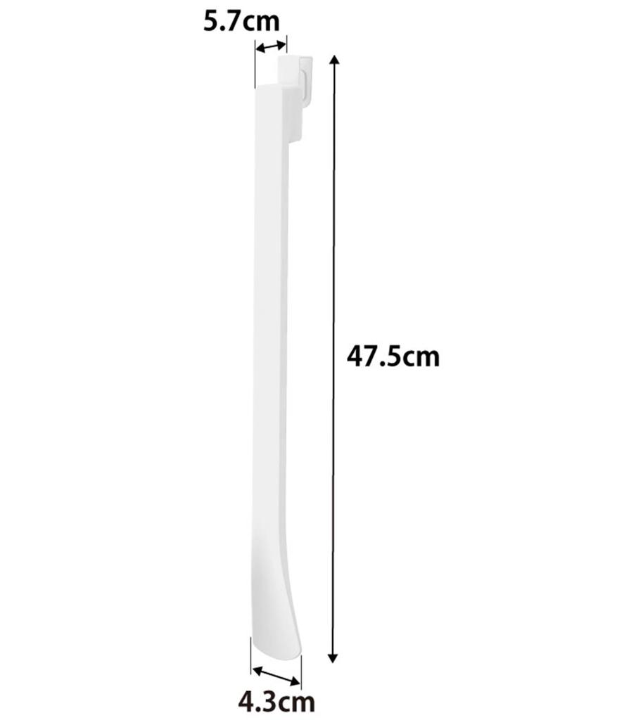 Yamazaki Jitsugyo Магнитный крючок Рожок для обуви Белый x x дверной крючок с Tower Плавающее хранение Магнит Замок для обуви Дверь 1634 Ш4.3 Г5.7 В47.5см (Включая