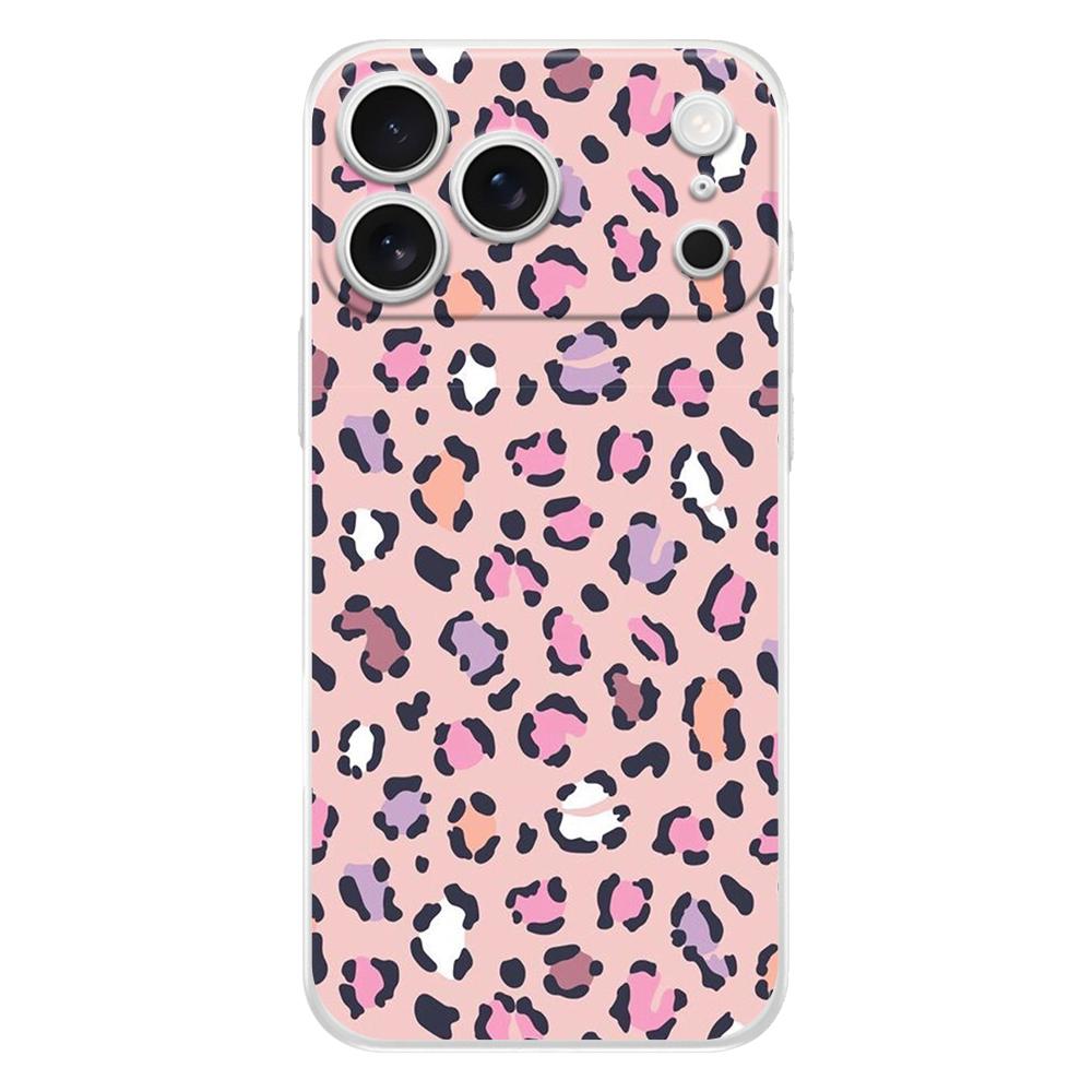 Мягкий чехол для телефона для iPhone 17 Air 16E 16 11 15 14 Pro MAX 12 13 7 8 Plus SE Пасхальный чехол Защита Сексуальный Модный Леопардовый принт