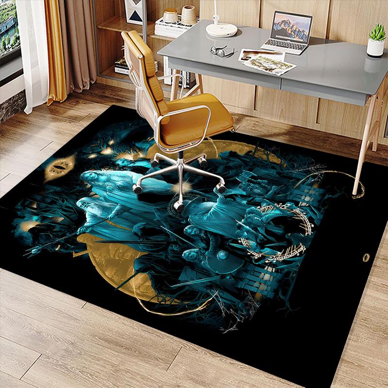 The Lord of the Rings Printed Absorbent Washable Carpet, Non-Slip Bathroom Mats, Kitchen Rugs, Yoga Mat,Living Room Entrance, Camping Picnic Rugs