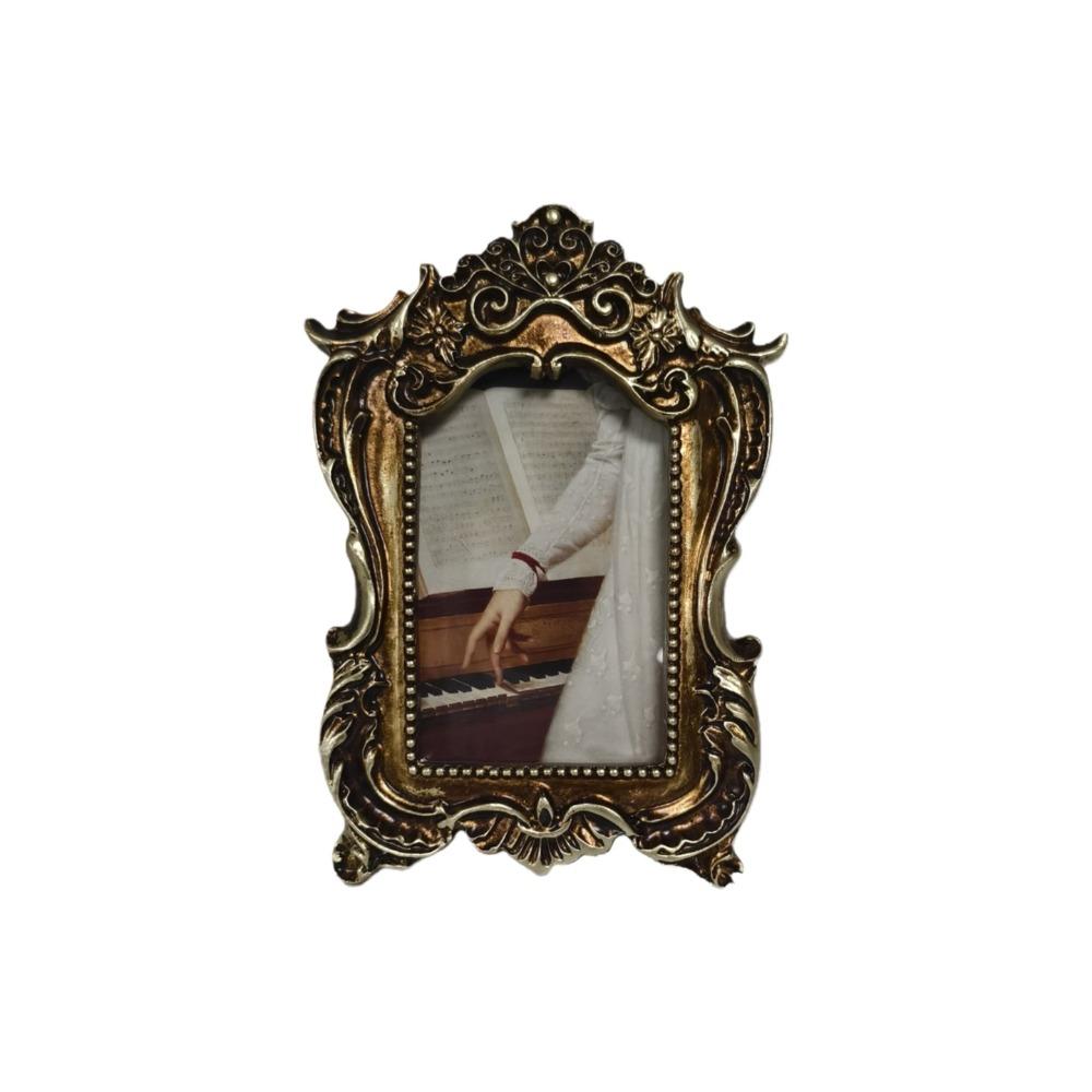 Carved Flower Design French Baroque Photo Frame Rectangular Oil Picture Frame  Bedroom