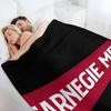 Carnegie Mellon Throw Blanket Plaid on the sofa Warm Baby Blankets For Baby Blankets