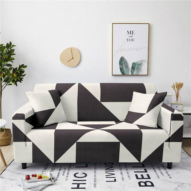 Чехол для дивана с геометрическим принтом, эластичный подлокотник, чехол для дивана, съемный моющийся домашний чехол для шезлонга «все включено», домашний декор