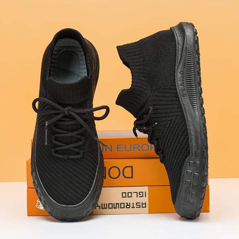 Men's 2025 Summer Mesh Breathable Non-Slip Sock Sneakers with Thick Sole