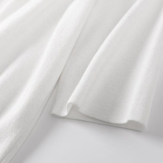 Women Sweater Half High Collar Half Sleeve Knitting Tops Solid Color Slim Fit Sweater Tops Commuting Street Wear