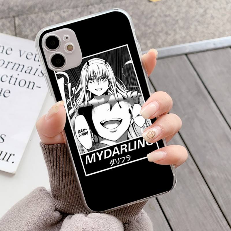 YNDFCNB Zero Two Darling in the FranXX жесткий чехол для телефона с изображением аниме для iPhone 13 11 12 pro XS MAX 8 7 6 6S Plus X 5S SE 2020 XR Fundas