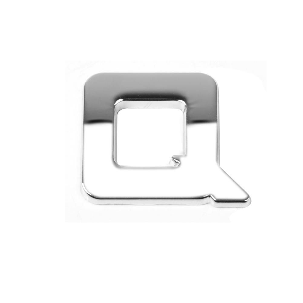 DIY 3D металлическая наклейка с алфавитом, эмблема автомобиля, буква, серебряный значок, наклейка (АЗ&0-9)