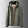 Осенне-зимняя мужская куртка среднего и пожилого возраста, простая и универсальная, свободная, стандартного покроя, водонепроницаемая и ветрозащитная