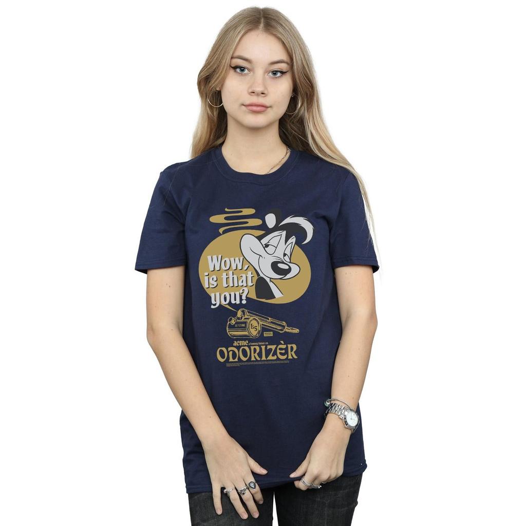 Looney Tunes Womens/Ladies Pepe Le Pew Odorizer Cotton Boyfriend T-Shirt