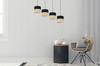 Pendant lamp, ceiling chandelier, lampshade 20CM, black