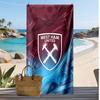 Пляжное полотенце West Ham United Football Print, Большое мягкое быстросохнущее полотенце для пляжа, кемпинга, плавания